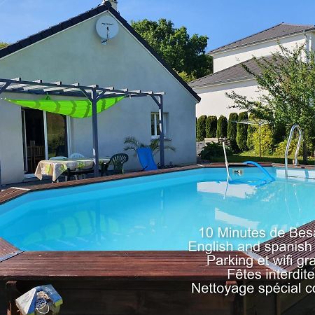 2 Vraies Chambres Privees Au Calme Dans Villa De Campagne Plain-Pied 105M2 Avec Piscine A Montfaucon Montfaucon  المظهر الخارجي الصورة